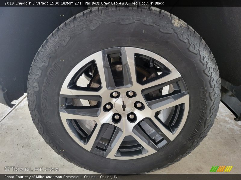 Red Hot / Jet Black 2019 Chevrolet Silverado 1500 Custom Z71 Trail Boss Crew Cab 4WD