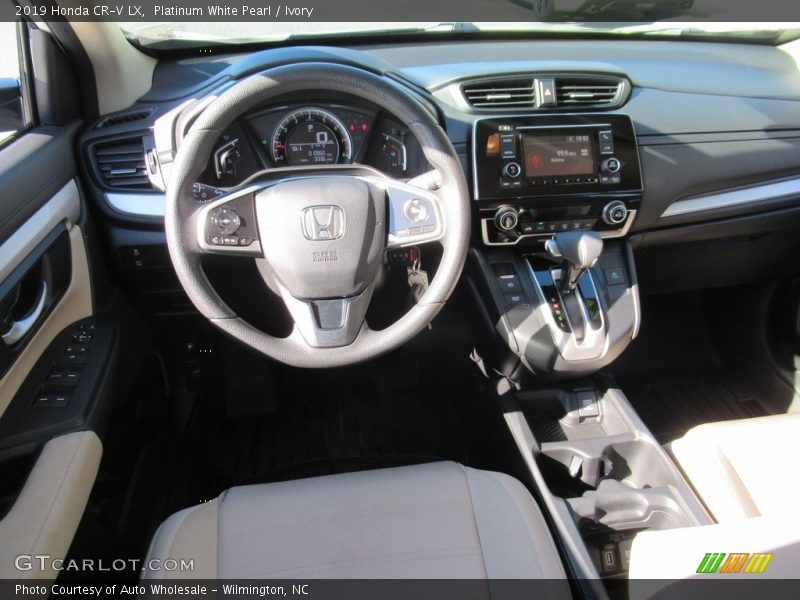 Platinum White Pearl / Ivory 2019 Honda CR-V LX