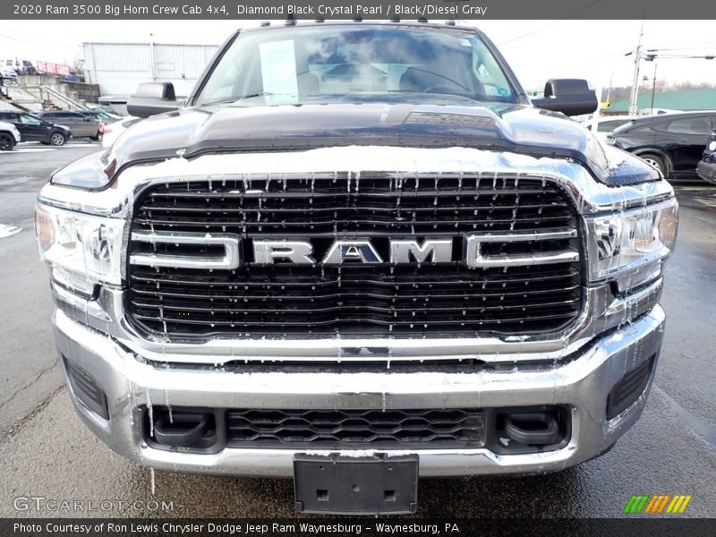 Diamond Black Crystal Pearl / Black/Diesel Gray 2020 Ram 3500 Big Horn Crew Cab 4x4