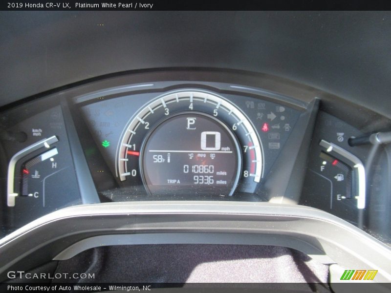 Platinum White Pearl / Ivory 2019 Honda CR-V LX