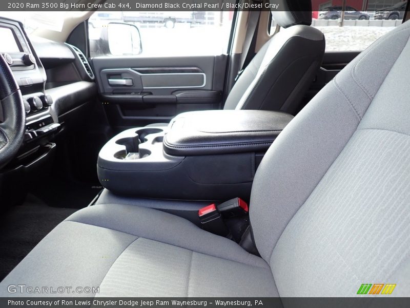 Diamond Black Crystal Pearl / Black/Diesel Gray 2020 Ram 3500 Big Horn Crew Cab 4x4