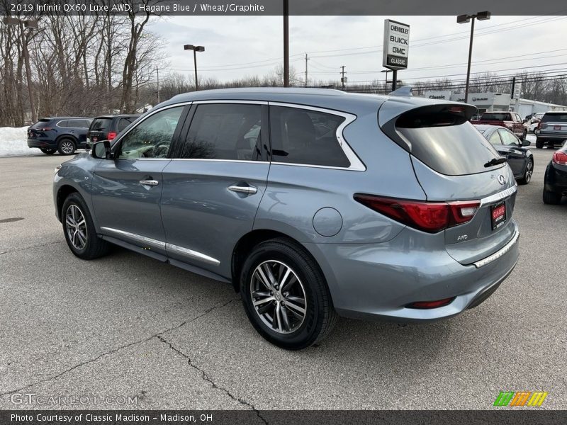 Hagane Blue / Wheat/Graphite 2019 Infiniti QX60 Luxe AWD