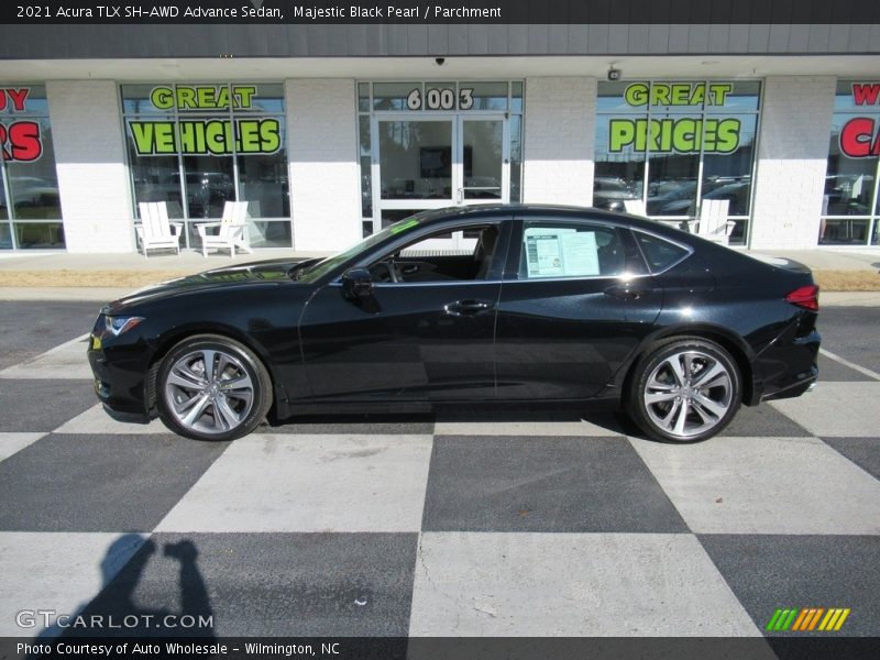 Majestic Black Pearl / Parchment 2021 Acura TLX SH-AWD Advance Sedan