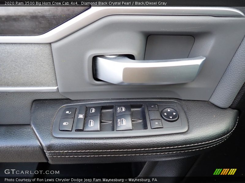 Diamond Black Crystal Pearl / Black/Diesel Gray 2020 Ram 3500 Big Horn Crew Cab 4x4