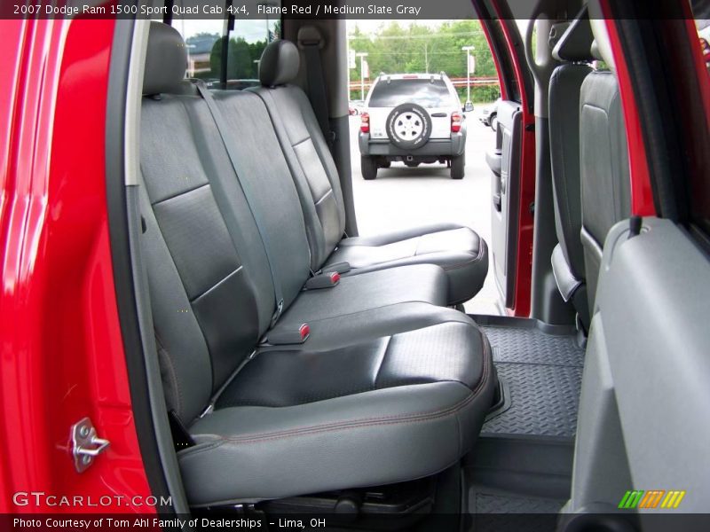 Flame Red / Medium Slate Gray 2007 Dodge Ram 1500 Sport Quad Cab 4x4