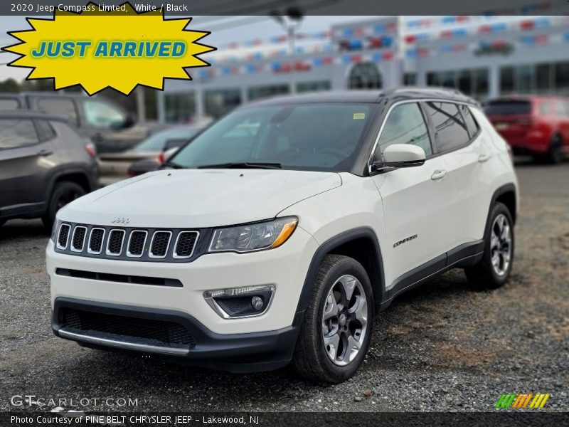 White / Black 2020 Jeep Compass Limted