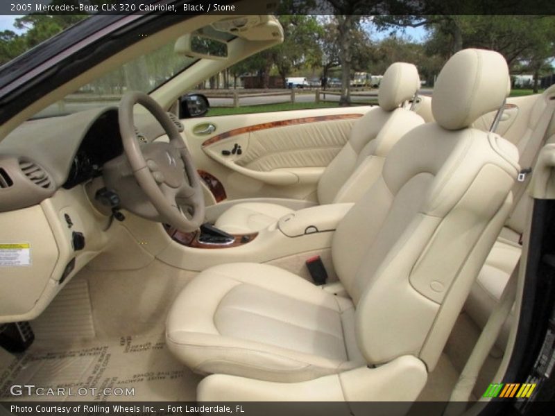 Black / Stone 2005 Mercedes-Benz CLK 320 Cabriolet