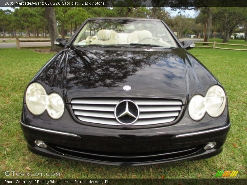 Black / Stone 2005 Mercedes-Benz CLK 320 Cabriolet