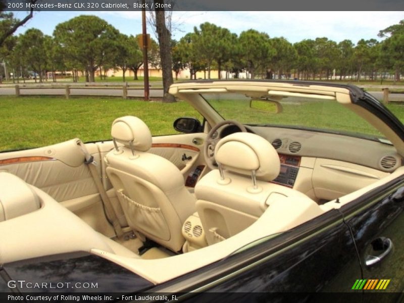 Black / Stone 2005 Mercedes-Benz CLK 320 Cabriolet