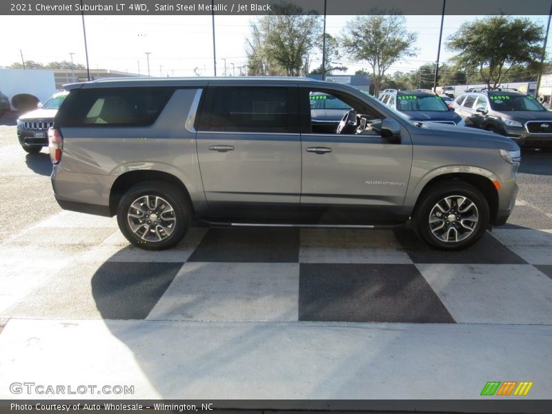Satin Steel Metallic / Jet Black 2021 Chevrolet Suburban LT 4WD