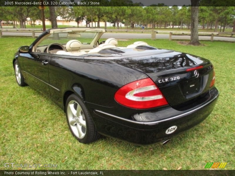 Black / Stone 2005 Mercedes-Benz CLK 320 Cabriolet