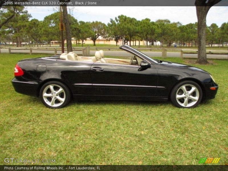 Black / Stone 2005 Mercedes-Benz CLK 320 Cabriolet