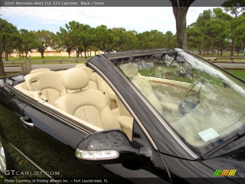 Black / Stone 2005 Mercedes-Benz CLK 320 Cabriolet