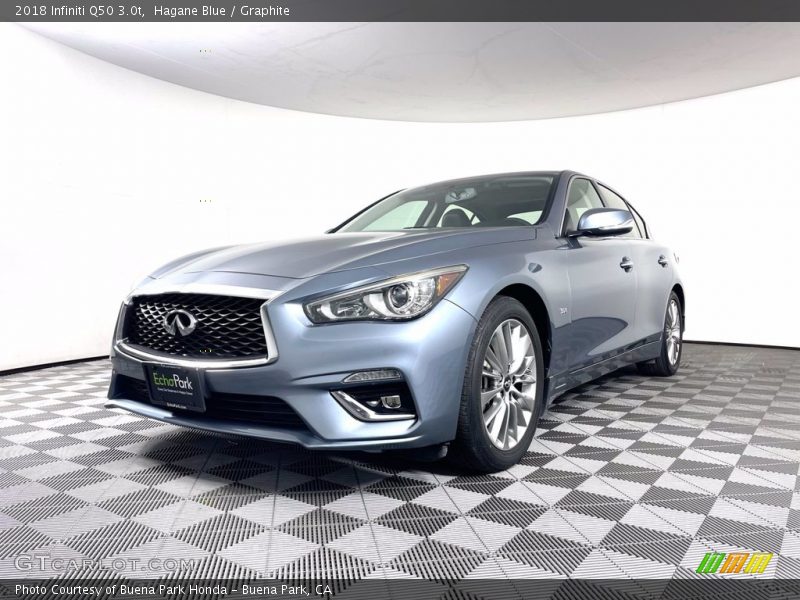 Hagane Blue / Graphite 2018 Infiniti Q50 3.0t