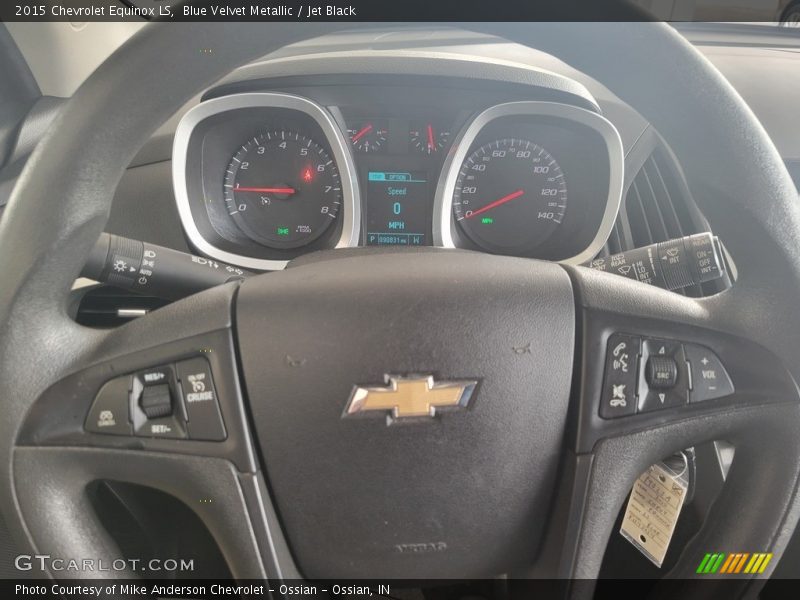 Blue Velvet Metallic / Jet Black 2015 Chevrolet Equinox LS
