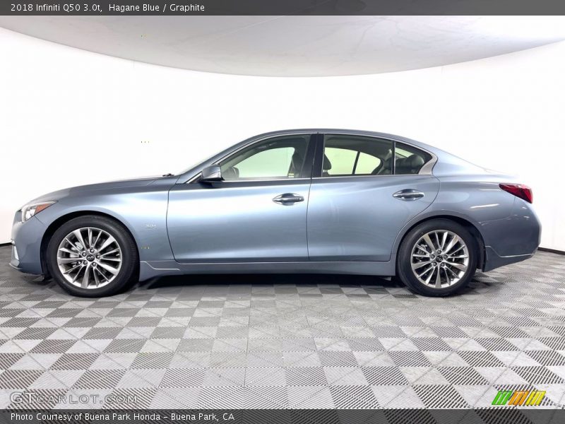 Hagane Blue / Graphite 2018 Infiniti Q50 3.0t