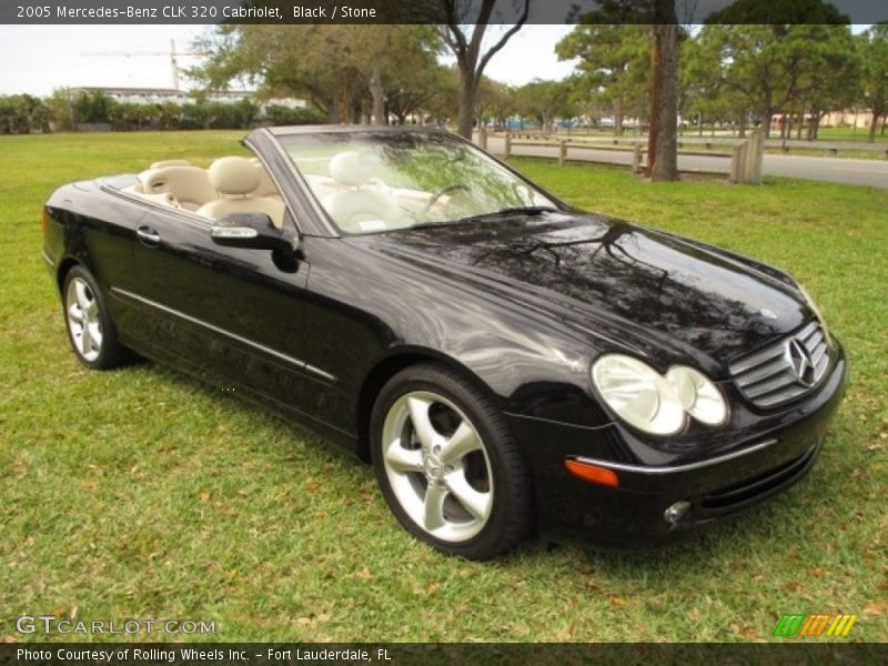 Black / Stone 2005 Mercedes-Benz CLK 320 Cabriolet