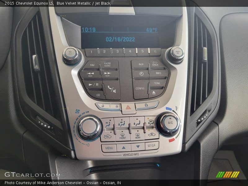 Blue Velvet Metallic / Jet Black 2015 Chevrolet Equinox LS
