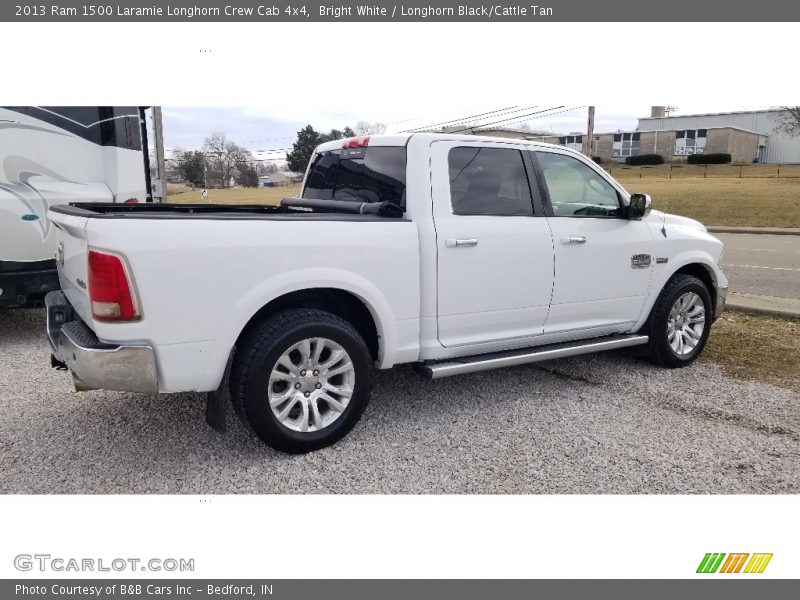 Bright White / Longhorn Black/Cattle Tan 2013 Ram 1500 Laramie Longhorn Crew Cab 4x4