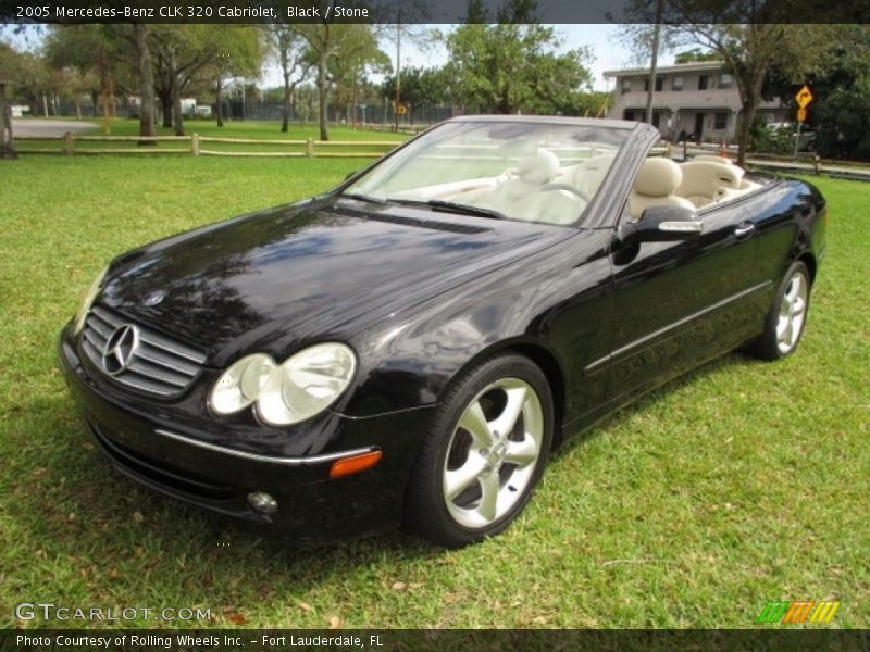 Black / Stone 2005 Mercedes-Benz CLK 320 Cabriolet