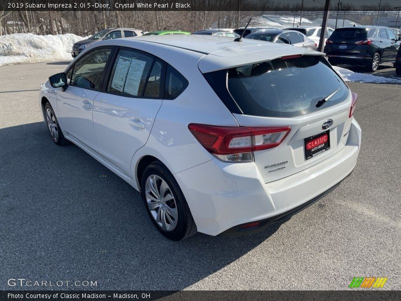 Crystal White Pearl / Black 2019 Subaru Impreza 2.0i 5-Door