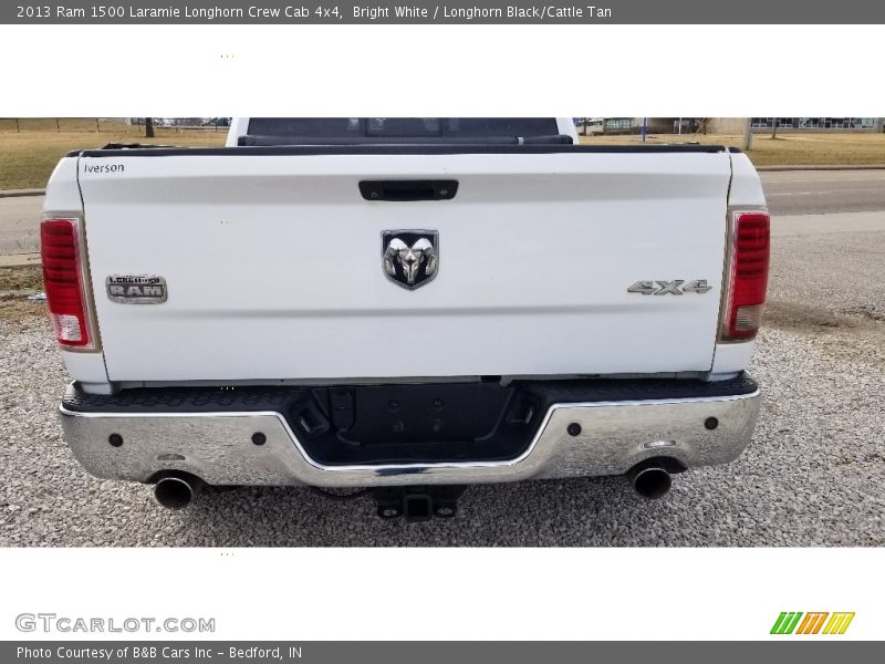 Bright White / Longhorn Black/Cattle Tan 2013 Ram 1500 Laramie Longhorn Crew Cab 4x4