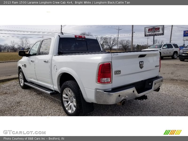 Bright White / Longhorn Black/Cattle Tan 2013 Ram 1500 Laramie Longhorn Crew Cab 4x4