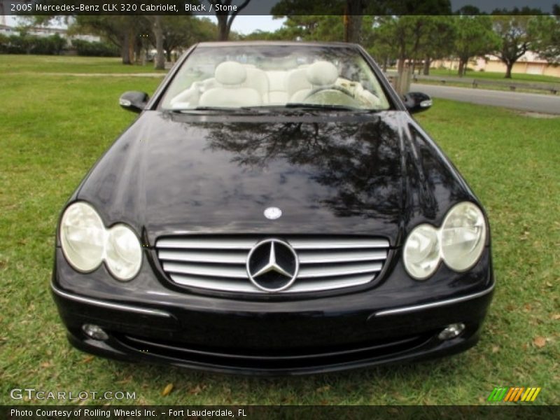 Black / Stone 2005 Mercedes-Benz CLK 320 Cabriolet