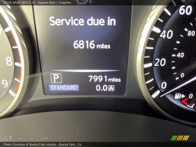 Hagane Blue / Graphite 2018 Infiniti Q50 3.0t