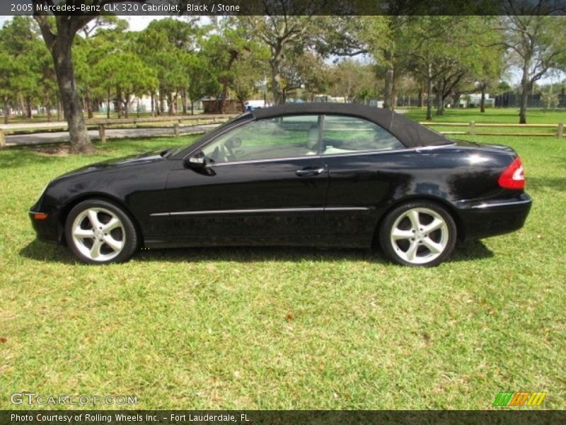 Black / Stone 2005 Mercedes-Benz CLK 320 Cabriolet