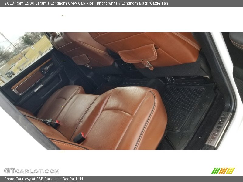 Bright White / Longhorn Black/Cattle Tan 2013 Ram 1500 Laramie Longhorn Crew Cab 4x4