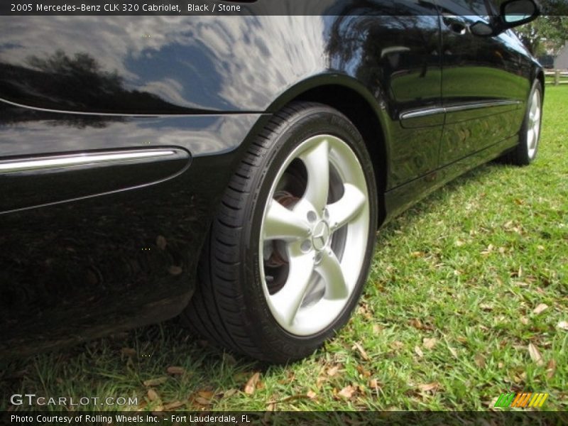 Black / Stone 2005 Mercedes-Benz CLK 320 Cabriolet