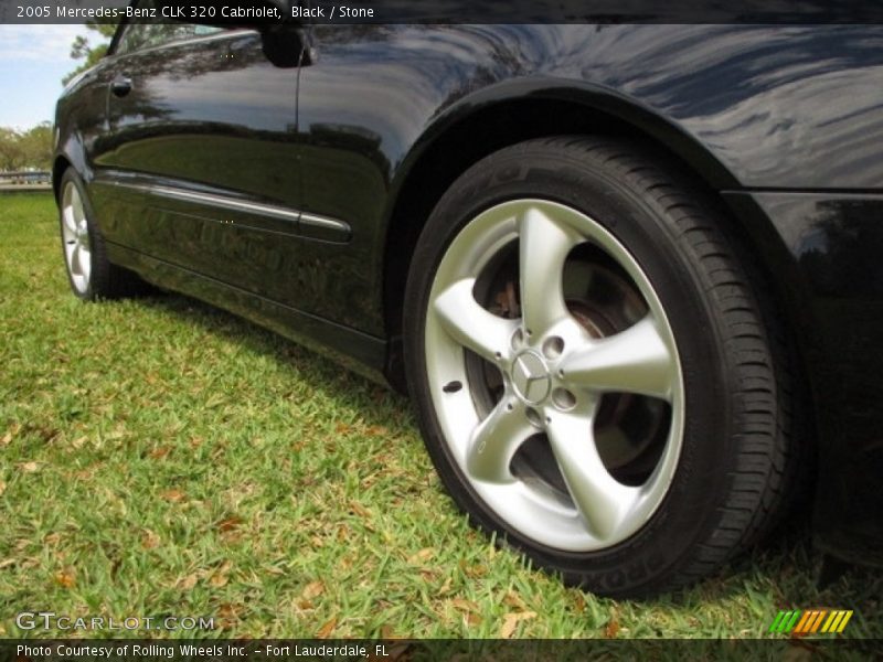 Black / Stone 2005 Mercedes-Benz CLK 320 Cabriolet