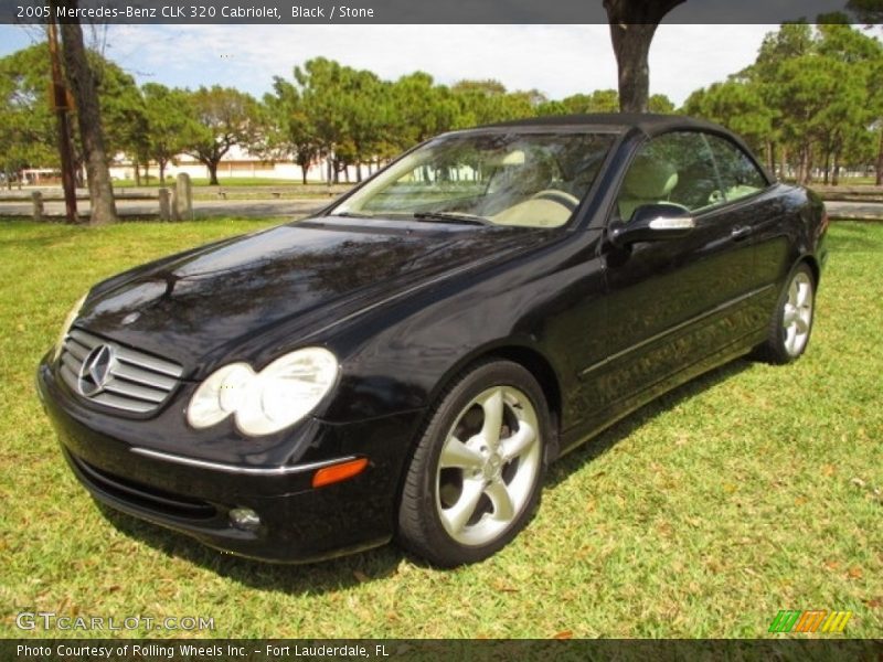 Black / Stone 2005 Mercedes-Benz CLK 320 Cabriolet