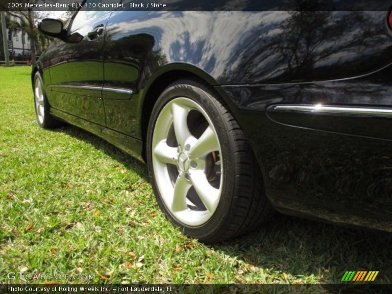 Black / Stone 2005 Mercedes-Benz CLK 320 Cabriolet