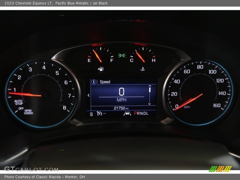Pacific Blue Metallic / Jet Black 2020 Chevrolet Equinox LT