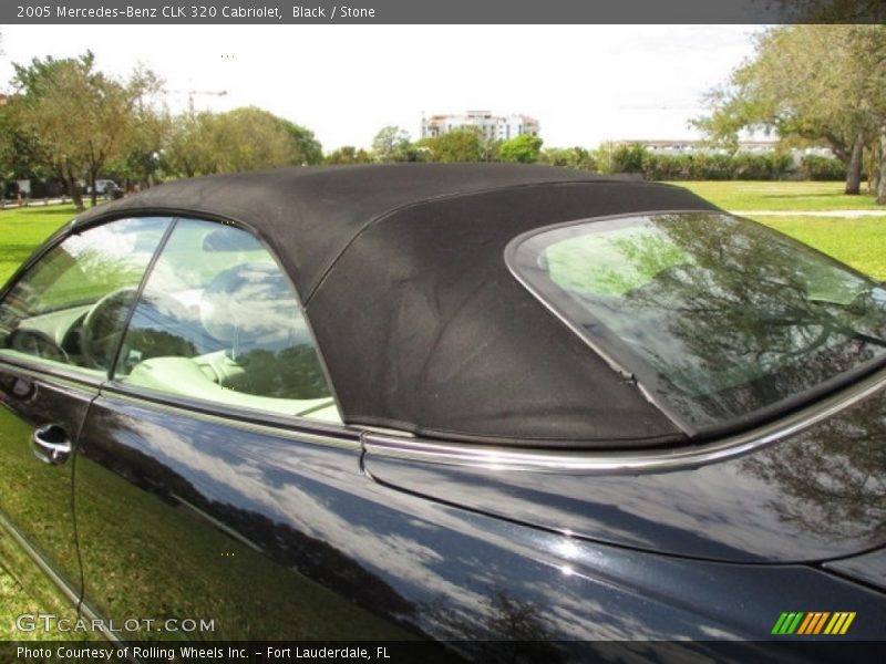 Black / Stone 2005 Mercedes-Benz CLK 320 Cabriolet