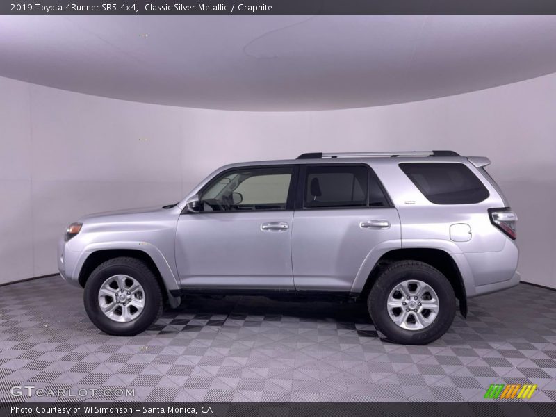 Classic Silver Metallic / Graphite 2019 Toyota 4Runner SR5 4x4