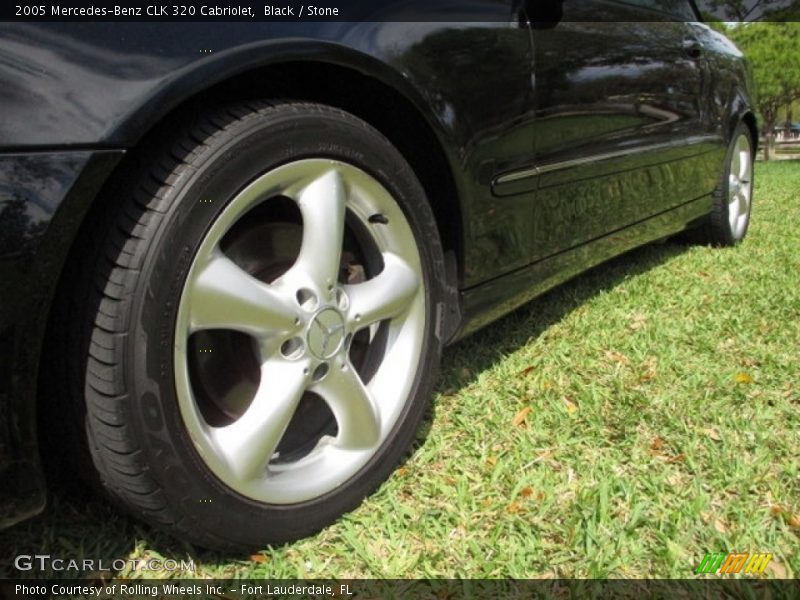 Black / Stone 2005 Mercedes-Benz CLK 320 Cabriolet