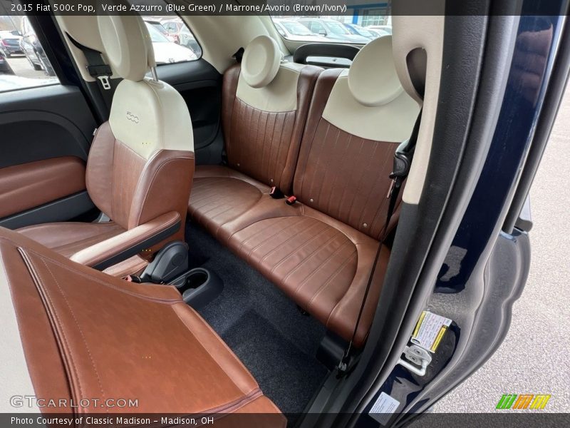 Rear Seat of 2015 500c Pop