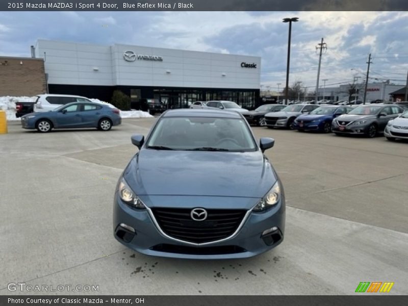 Blue Reflex Mica / Black 2015 Mazda MAZDA3 i Sport 4 Door