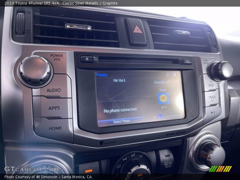 Classic Silver Metallic / Graphite 2019 Toyota 4Runner SR5 4x4