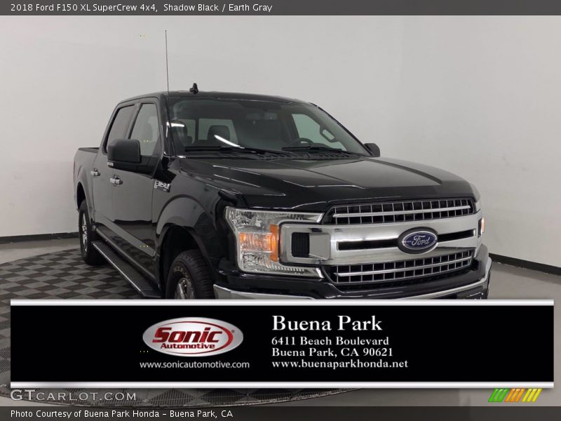 Shadow Black / Earth Gray 2018 Ford F150 XL SuperCrew 4x4