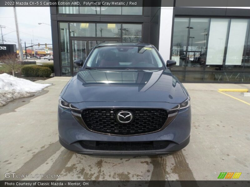 Polymetal Gray Metallic / Red 2022 Mazda CX-5 S Carbon Edition AWD