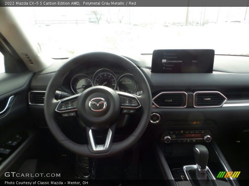 Polymetal Gray Metallic / Red 2022 Mazda CX-5 S Carbon Edition AWD