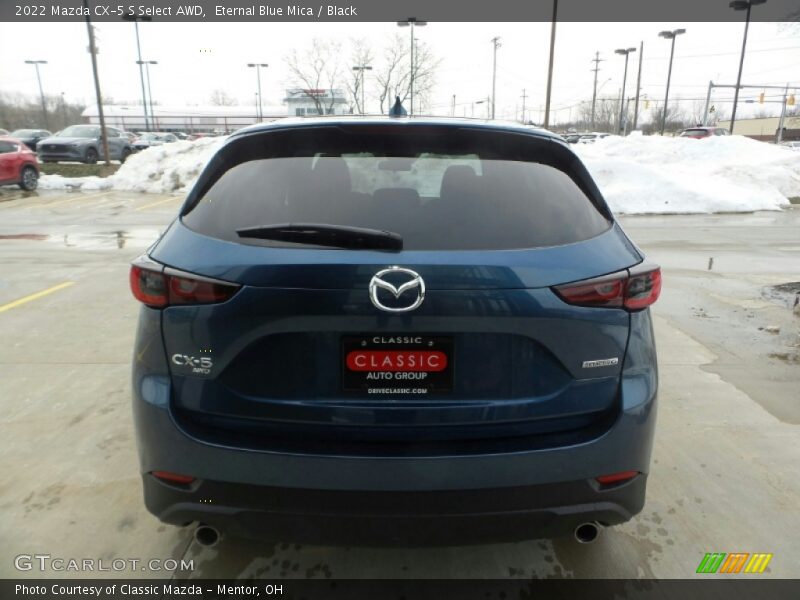 Eternal Blue Mica / Black 2022 Mazda CX-5 S Select AWD