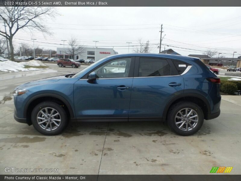 Eternal Blue Mica / Black 2022 Mazda CX-5 S Select AWD
