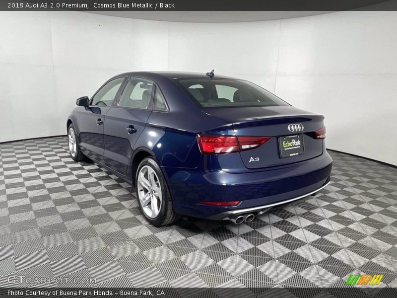Cosmos Blue Metallic / Black 2018 Audi A3 2.0 Premium