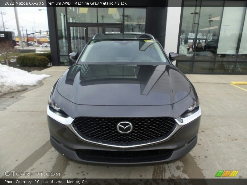 Machine Gray Metallic / Black 2022 Mazda CX-30 S Premium AWD