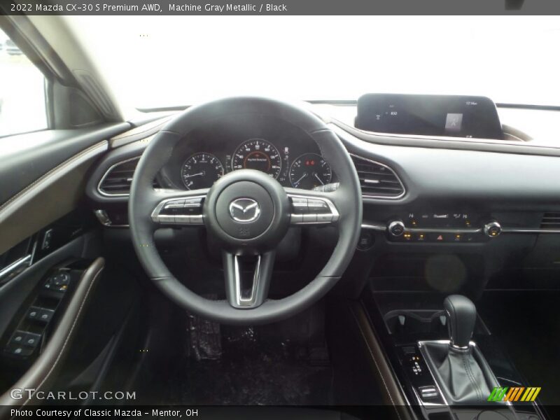Machine Gray Metallic / Black 2022 Mazda CX-30 S Premium AWD